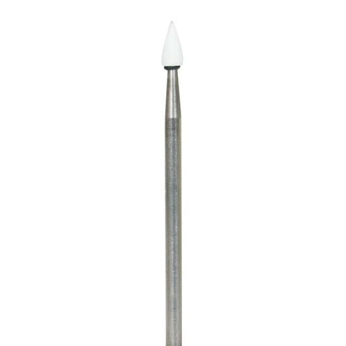 Shofu Dura-White Stones, HP (Straight Handpiece), Flame Shape FL3, ISO #030, Aluminum Oxide, White, 12/Pk, #0204 thumbnail 9