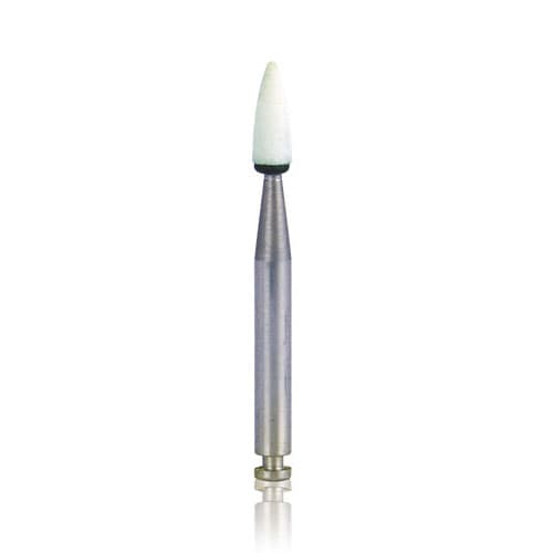 Shofu Dura-White Finishing Stone, FL2 Flame Shape, CA (Contra Angle) Latch-Type, ISO #025, White, 12/Pk, #0223 thumbnail 13