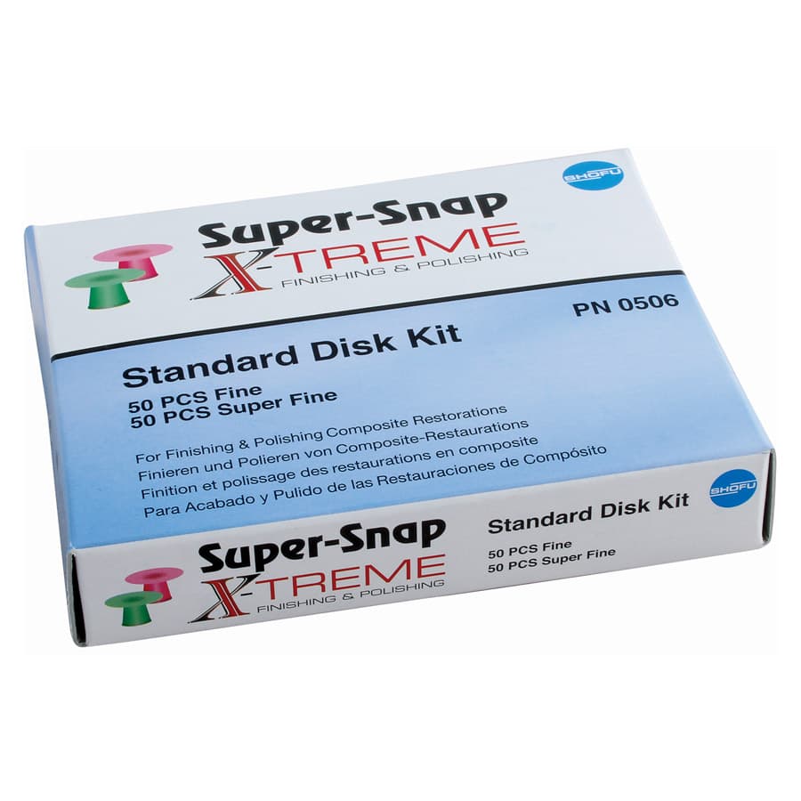 Shofu Super-Snap X-Treme Polishing Disks, Standard Kit, 12 mm, Fine/Super-Fine, 100/Pk, 0506 thumbnail 13