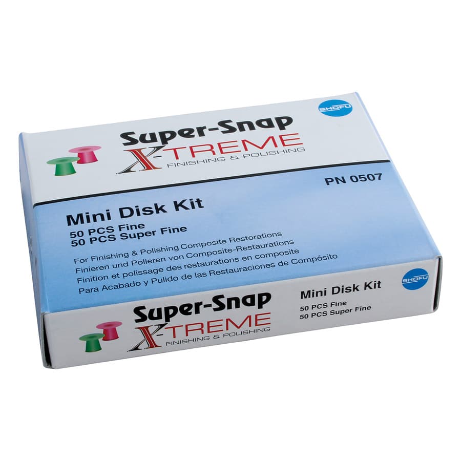Shofu Super-Snap X-Treme Mini Disk Kit, 8mm, 100 Disks (50 Red Superfine + 50 Green Fine), #0507 thumbnail 11
