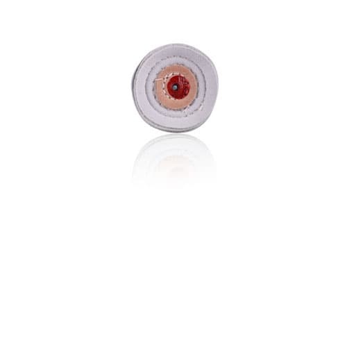 Buffalo Dental Chamois Buff with Leather Center, 3" Diameter, 10 Ply, 07630 thumbnail 2