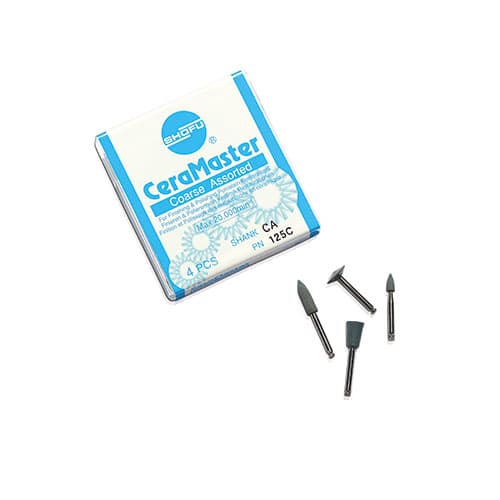 CeraMaster Polishing System, Assorted Kit, CA Shank, Coarse, 125C - Bullet, Knife, Cup, Mini-Point thumbnail 4
