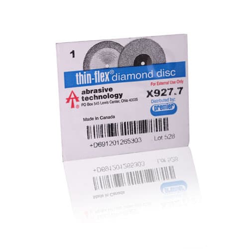 Two Striper Thin-Flex Diamond Disc, Double-Sided, 927-7, 0.15mm Thick, 45 Micron, 22.2mm (7/8") Diameter, 1/Pk, 2012653 thumbnail 6