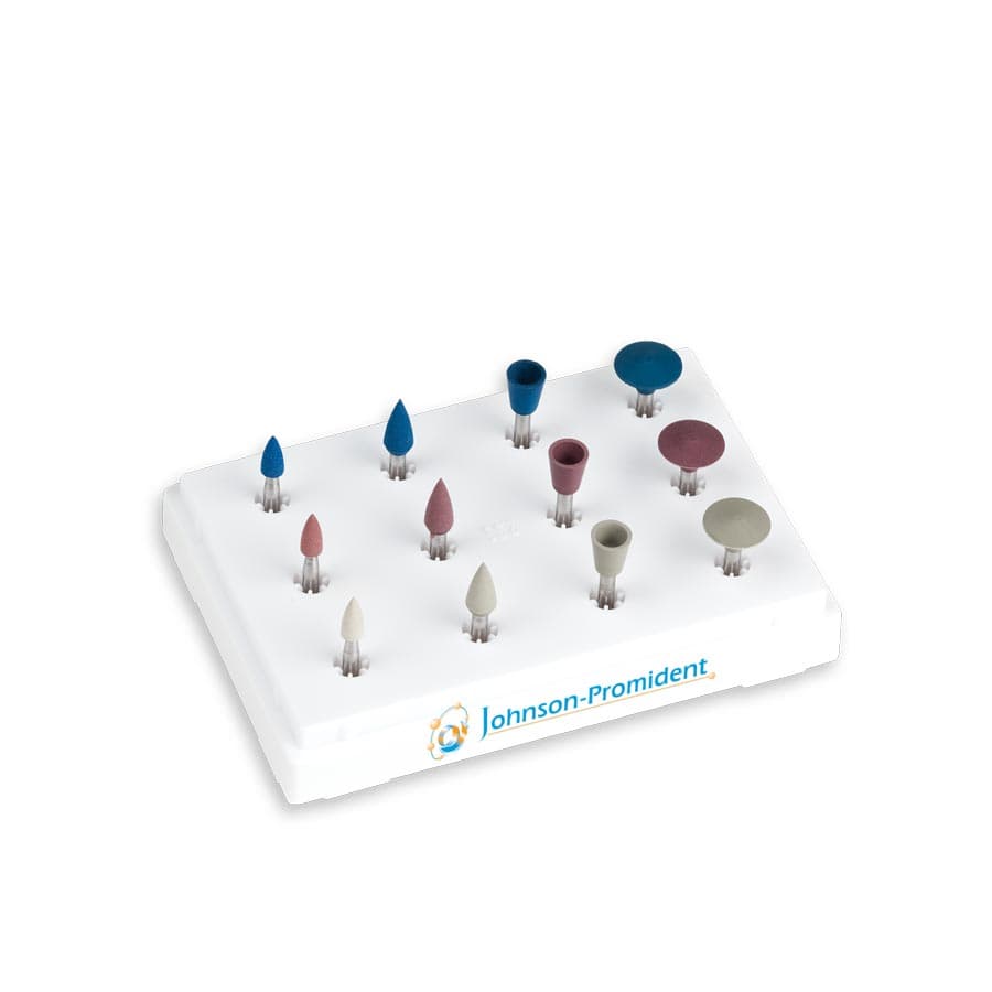 Johnson-Promident Diamond Porcelain Polishing Kit, 12 Pieces, CERA506-KIT - Johnson-Promident Diamond Porcelain Polishing Kit. Contains 12 pieces: 1 each - Image 1