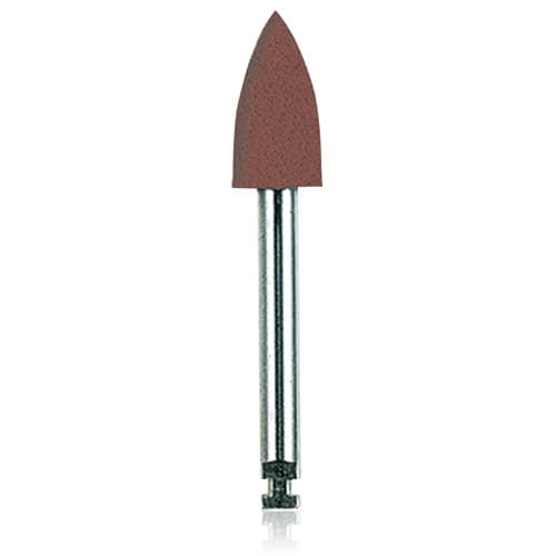 NTI Silicone Polisher, Brown, Flame Shape, RA (Right Angle) Shank, Size 047, 10/Pack, P0032-047 thumbnail 5