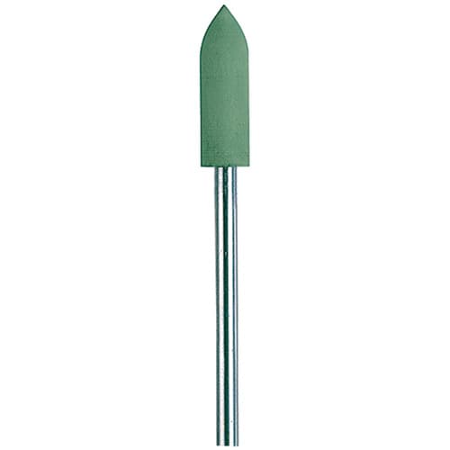 NTI Silicone Polisher, Green, Flame Shape, HP Shank, 16mm, 10/Pk, P0141 thumbnail 5