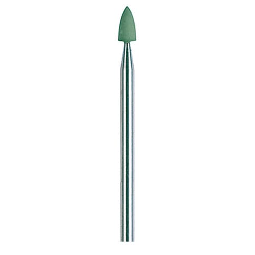 NTI Silicone Polisher, Green, High Shine, Flame Shape, HP Shank, 10/Pkg, P0146 thumbnail 4