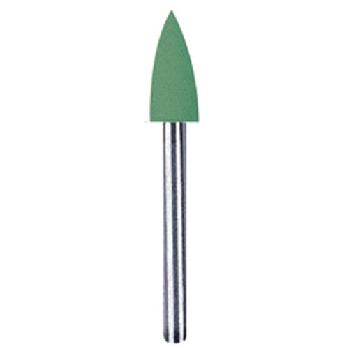 NTI Silicone Polisher, Green, Flame Shape, FG Shank, #060, 10/Pk, P0153-031 thumbnail 6