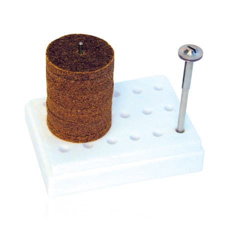 NTI SoftMat Wheels with Mandrel, Extra Fine, for Soft Reline/Mouth Guards/Bleaching Trays, 10 Wheels + 1 Mandrel, P2100 thumbnail 8