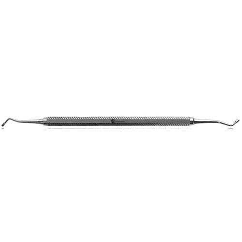 J&J Instruments Amalgam Plugger/Condenser, Double-End, #0/1, Black, Serrated Tips, Standard Handle, 1/Pkg, IN01-210 thumbnail 3