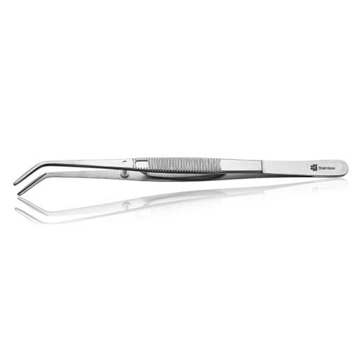 J&J Instruments College Dressing Pliers, #16 with Lock, 1 Serrated Blade, 1 Grooved Blade, 6", 08-220 thumbnail 2