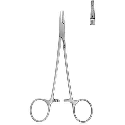Miltex Crile-Wood Needle Holder, 6", Serrated Jaw, Stainless Steel, MH8-50 thumbnail 2