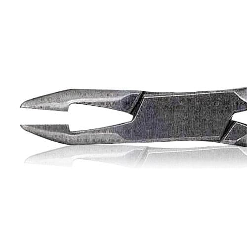 J&J Instruments Weingart Utility Pliers #861, Offset Tips, Serrated Pointed Pads thumbnail 2