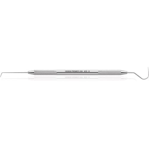 Premier Cavity Finder DE 6/23 Double End Explorer, Round Handle, Stainless Steel, #1003526 thumbnail 4