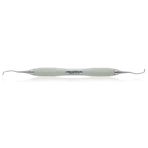 Premier Big Easy Gracey Curette #1/2, Double-Ended, Silicone Cushion-Grip Handle, Gray, 1005001 thumbnail 2
