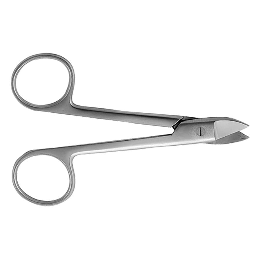 J&J Instruments Crown & Collar Scissors, 4.5" Curved, Serrated, Stainless Steel, 12-040 thumbnail 3