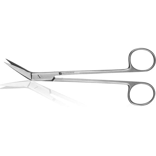 J&J Instruments Kelly Surgical Scissors, 6.25" Angled, Stainless Steel, Smooth Blade, 12-195 thumbnail 2