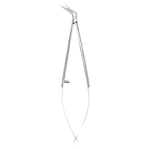 J&J Instruments Castroviejo Scissors, 3.5" Angled, 22-1585 thumbnail 2