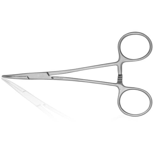 J&J Instruments Halstead Mosquito Hemostatic Forceps, 5" Curved, 24-1055 thumbnail 8