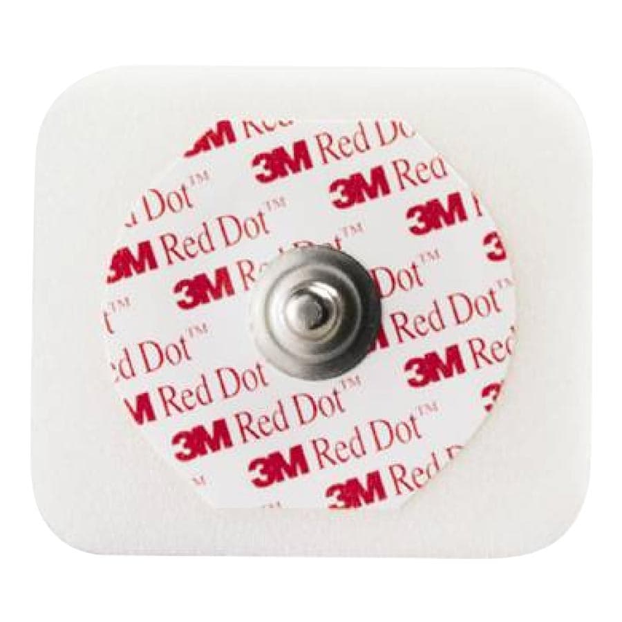 3M Red Dot Monitoring Electrode #2560, Foam Tape with Sticky Gel, 4 x 3.5 cm (1.6" x 1.36"), 50/Bag thumbnail 5