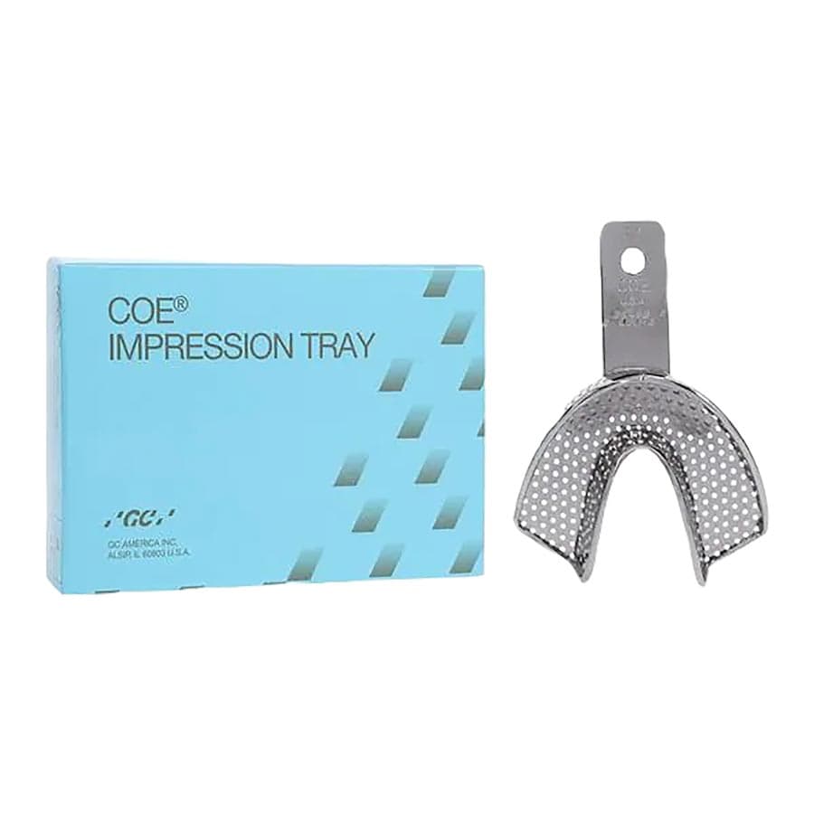 COE Nickel-Plated Perforated Metal Impression Tray, #22 Small Lower, 1/Pk, 260221 thumbnail 9