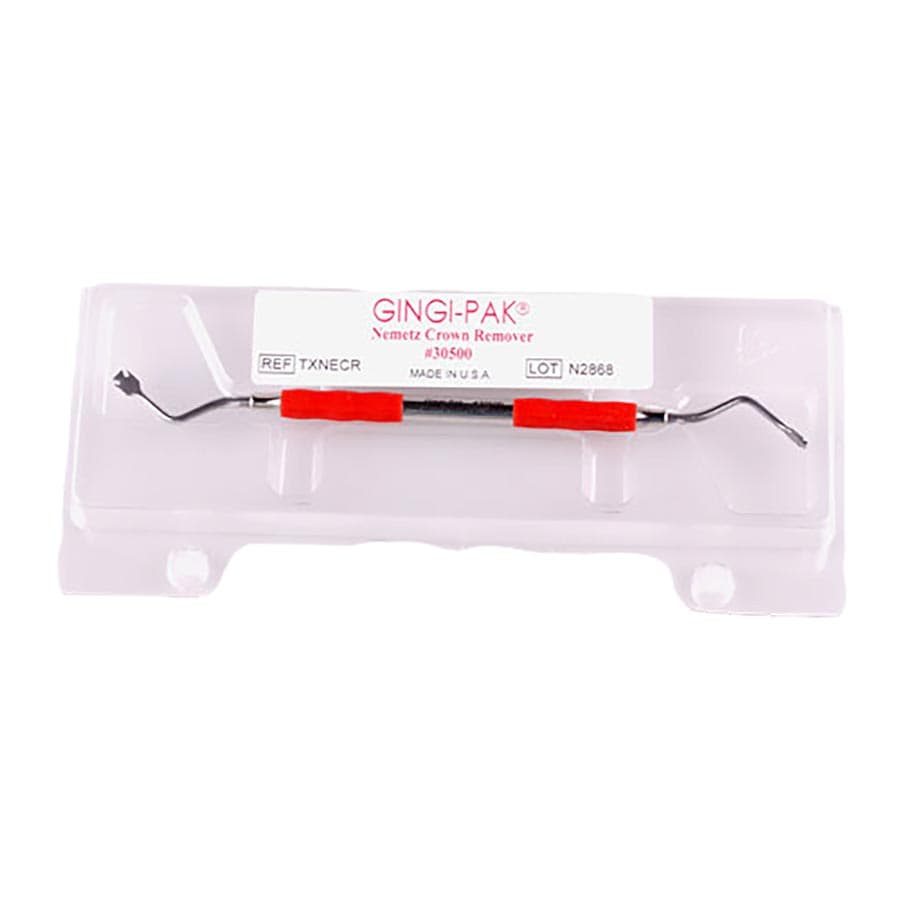 Gingi-Pak Nemetz Crown Remover, Double-End, 90° Offset, Silicone Grip, 1/Pk, 30500 thumbnail 10