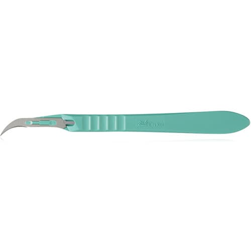 Miltex Sterile Disposable Scalpel, #12 Stainless Steel Blade, Safety Sleeve, 10/Box, 4-412 thumbnail 7