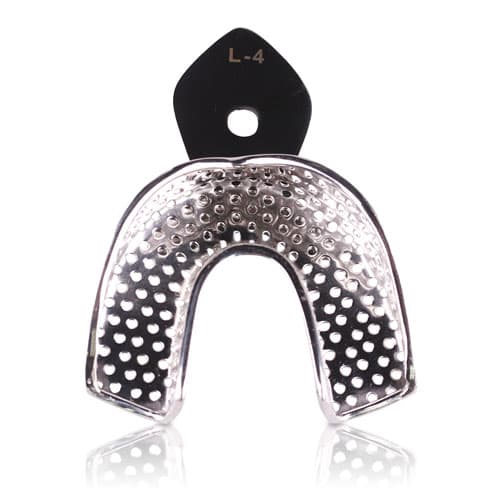 US Elite Stainless Steel Perforated Impression Tray, Lower #4, Small - US Elite - Stainless Steel Perforated Impression Trays - Image 1