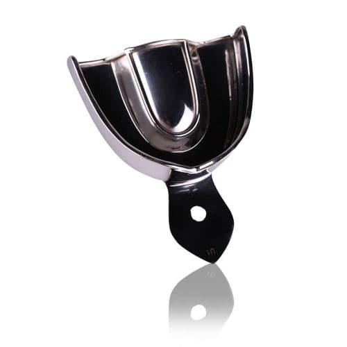 Metal Solid Upper Impression Tray, X-Large, Stainless Steel, #1, Each - Metal Impression Trays Solid/Upper X-Large Each - Image 1