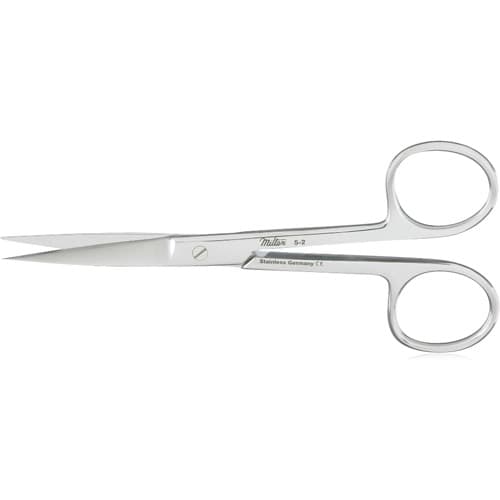 Miltex Surgical Scissors, 4-1/2" Straight, Sharp/Sharp, Stainless Steel, Each thumbnail 7
