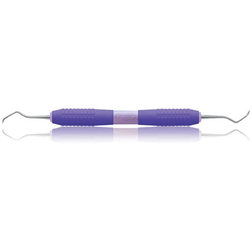 Premier Big Easy Ultralite Columbia 4L/4R Double-Ended Universal Curette, Purple Silicone Handle, #05615 thumbnail 6