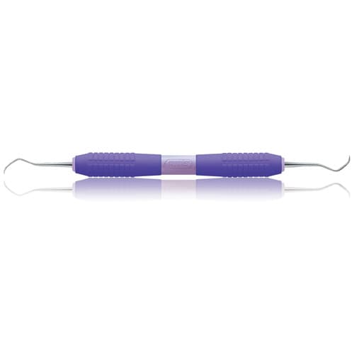 Premier Big Easy Ultralite McCall Curette 13S/14S, Double End, Purple Silicone Handle, #05639 thumbnail 6