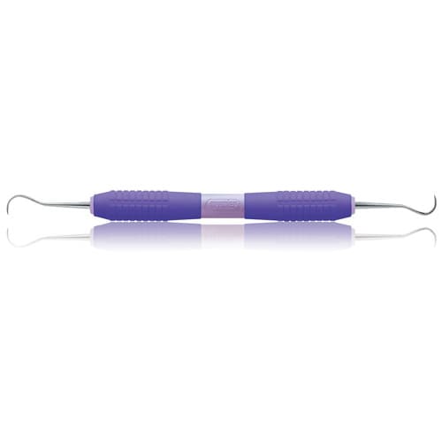 Premier Big Easy Ultralite McCall 17S/18S Double-Ended Curette, Purple Silicone Handle, #05641 thumbnail 6
