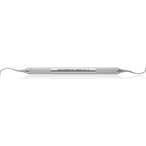 Premier Big Easy Ultralite Gracey Curette 15/16, Double End, Silicone Round Handle, Purple, 1/Pkg, #05653 thumbnail 3