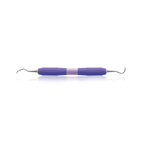 Premier Big Easy Ultralite Double-Ended Sickle Scaler #137, Universal Anterior, Purple Silicone Handle, 1/Pkg, #05692 thumbnail 4