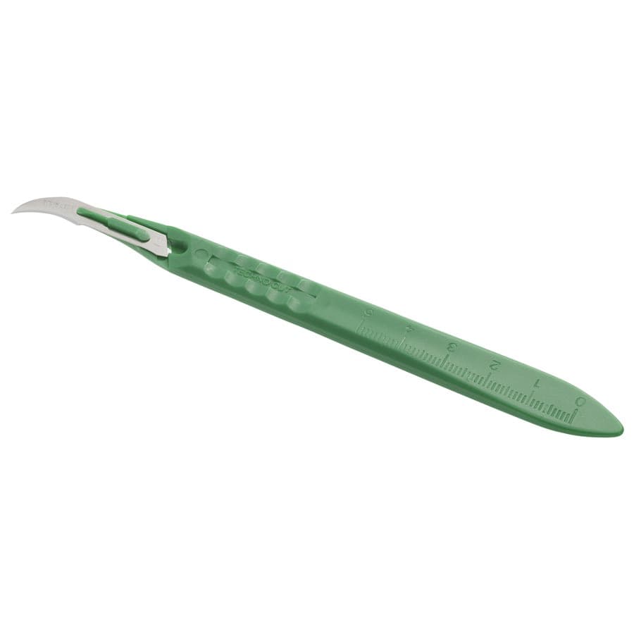 Myco Medical Technocut Sterile Disposable Scalpel, #12 Blade, Stainless Steel, 10/Box, 6008T-12 thumbnail 5