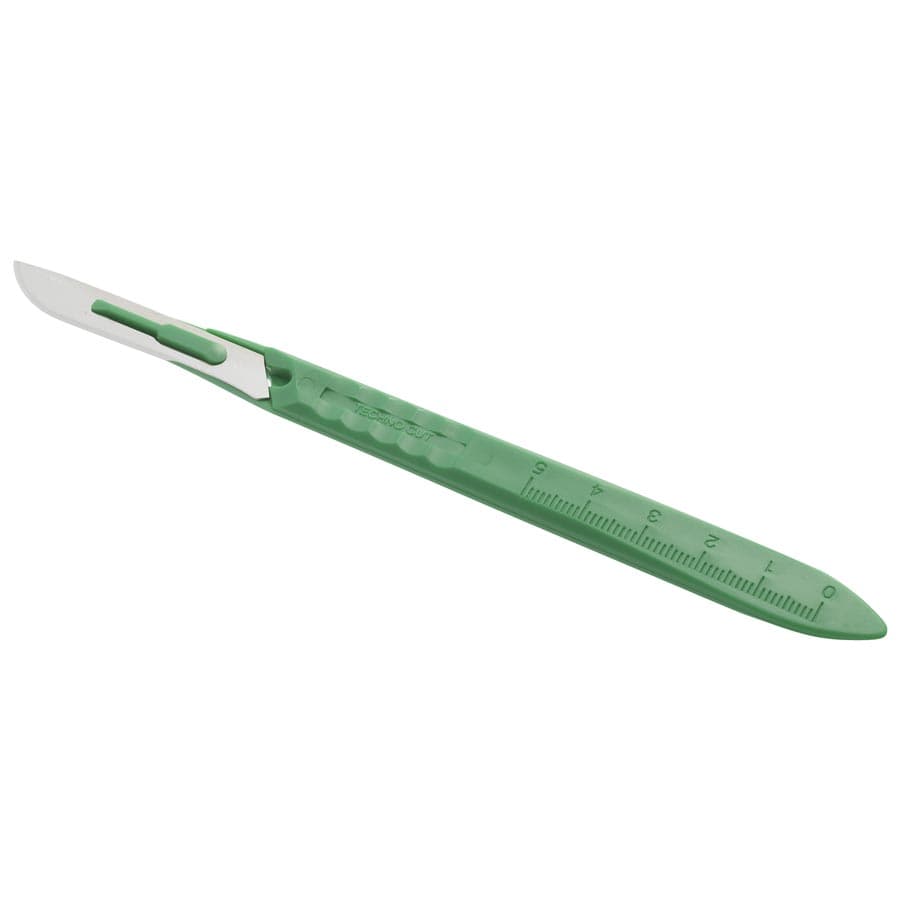 Technocut Sterile Disposable Scalpel, #21 Stainless Steel Blade, 10/Box, 6008T-21 thumbnail 2