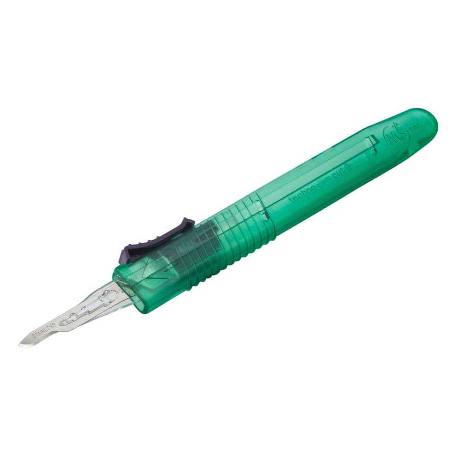 Myco Medical Technocut Plus #15 Sterile Disposable Safety Scalpel, Retractable, Blue, 10/Box, 6008TR-15 thumbnail 11