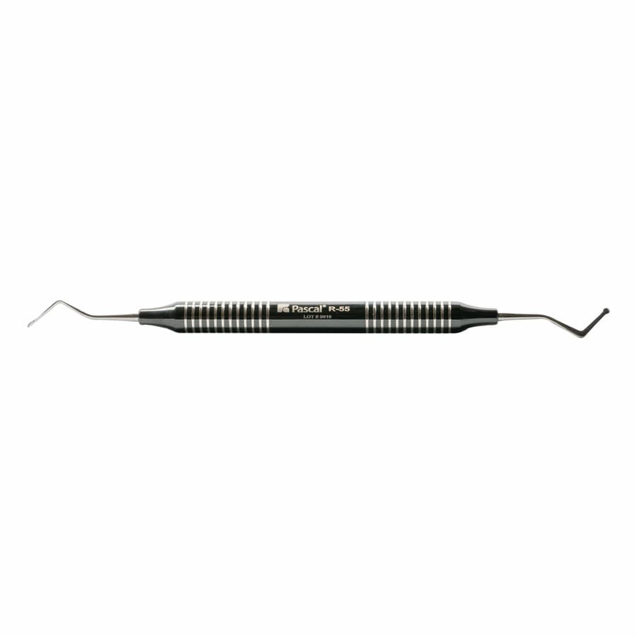 Pascal Retrax R-55 Circlet Rounded Serrated Cord Packing Instrument, Black Handle, 26-131 thumbnail 6