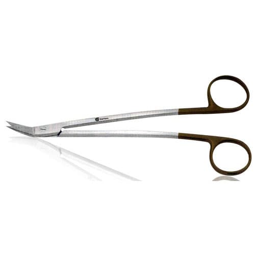 J&J Instruments Carbide Dean Scissors, 7" Angled, 62-100 thumbnail 2