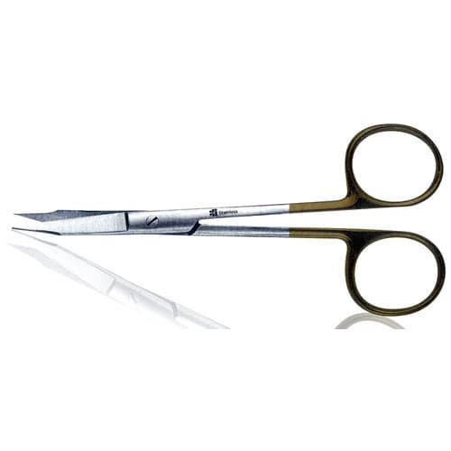 J&J Instruments Goldman-Fox Scissors, 5" Curved Tungsten Carbide, 62-125 thumbnail 2