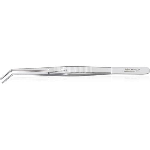 Miltex College Cotton and Dressing Pliers, Locking, Grooved Tips, Angled, Stainless Steel, 66-656 thumbnail 4