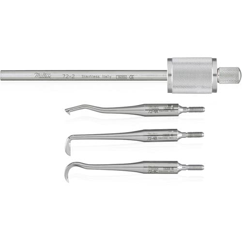 Miltex-Integra Morrell Crown Remover, Complete Kit with 3 Tips (A, B & C), Stainless Steel, 72-2 thumbnail 3