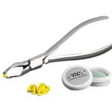 GC KY Pliers Standard Pack, Crown Removal Instrument, Stainless Steel, Starter Package with 20 Rubber Tips and Emery Powder, 1/Set, 800111 thumbnail 9