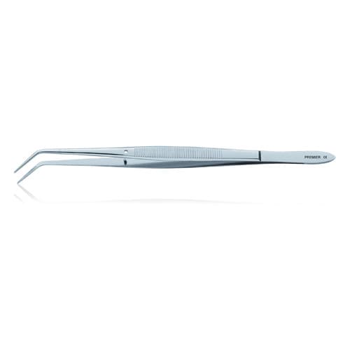 Premier Dental Products Flagg Dressing Pliers, 6-1/4", Curved Serrated Tip, Cotton Pliers, Non-Cutting, Single thumbnail 4