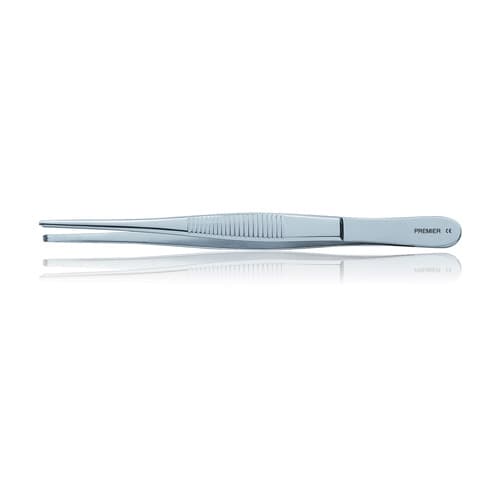 Premier Tissue Pliers, 1x2, 5 1/2" (14.0 cm), Stainless Steel, Single Plier thumbnail 3