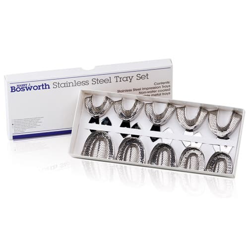 Keystone #4 Regular Perforated Upper Full-Arch Stainless Steel Impression Tray, 0921476 thumbnail 2