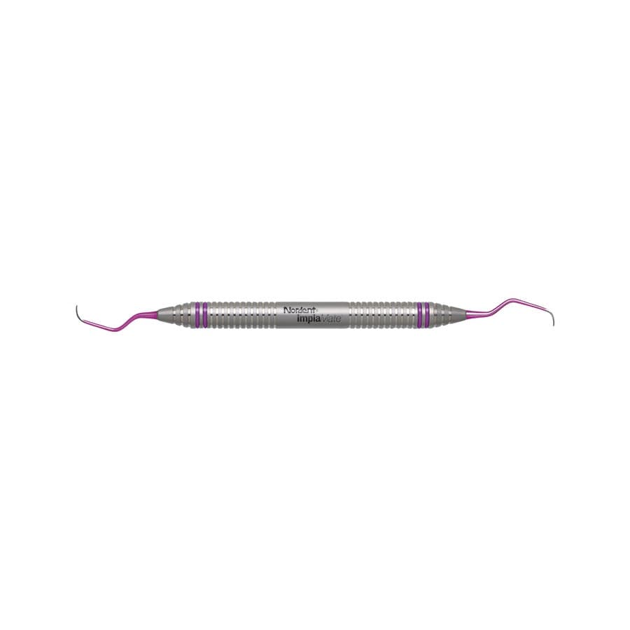 Nordent ImplaMate Implant Scaler DE Langer #5-6 Micro Mini Titanium DuraLite ColorRings, CEISLN5-6MM thumbnail 4