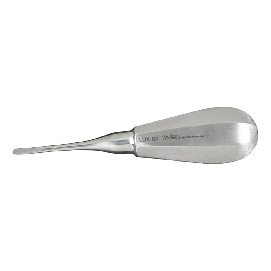 Miltex Luxating Elevator, Straight, Stainless Steel Handle, 3 mm, Single Instrument, S3 thumbnail 5