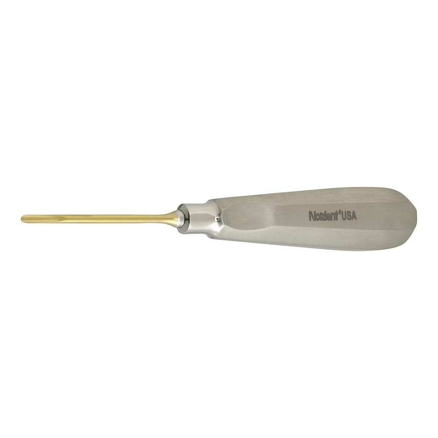 Nordent Luxating Elevator #3ST, Straight, 3 mm, Titanium Nitride Coated, Stainless Steel Handle, 1/Pk, ELX3ST thumbnail 5